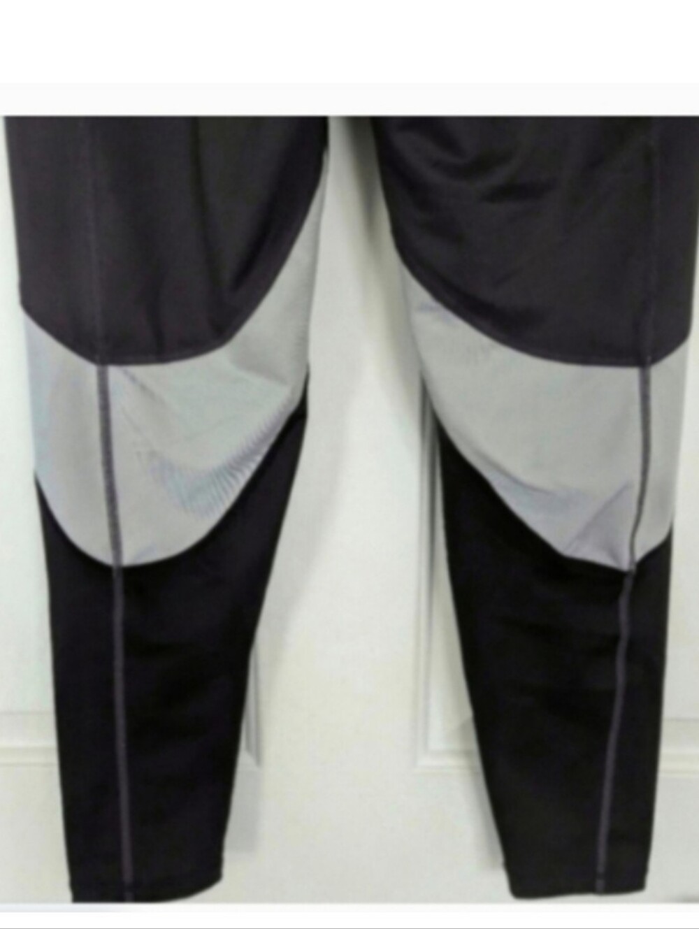 Athletic yoga leggings by ideology black gray inserts medium - Picture 6 of 8